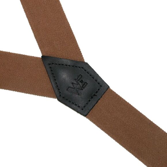 Welch Men's Elastic Button End Double Face Suspender with Bachelor Buttons - Picture 3 of 6
